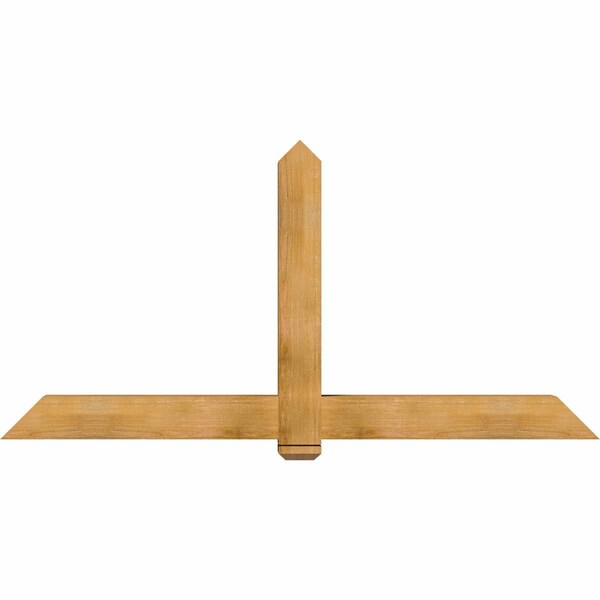 Ekena Millwork Eugene Rough Sawn Timber Gable Bracket, Western Red Cedar, 84"W x 42"H x 6"D x 6"F, 12/12 Pitch GBW084X42X0606EUG00RWR - main